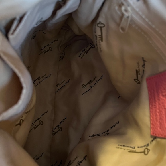 Michael Rome Designs Pink Leather Satchel - Picture 6 of 8